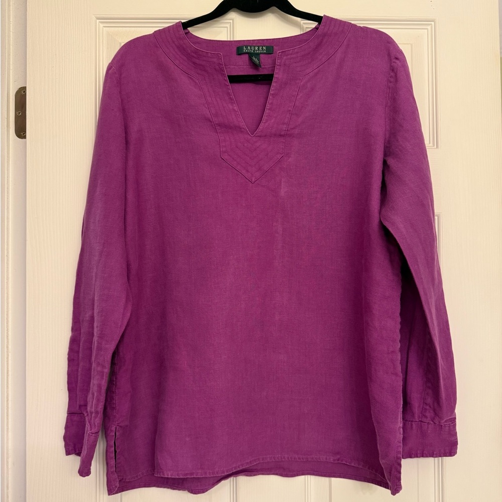 Ralph Lauren Magenta Tunic Top